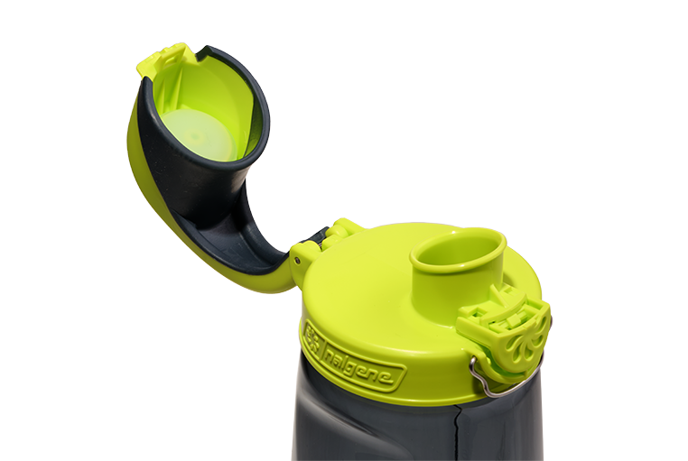 24oz OTF Charcoal w Lime Charcoal lid open