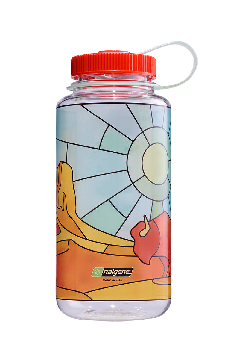 32oz Wide Mouth Stained Glass Print Bottles