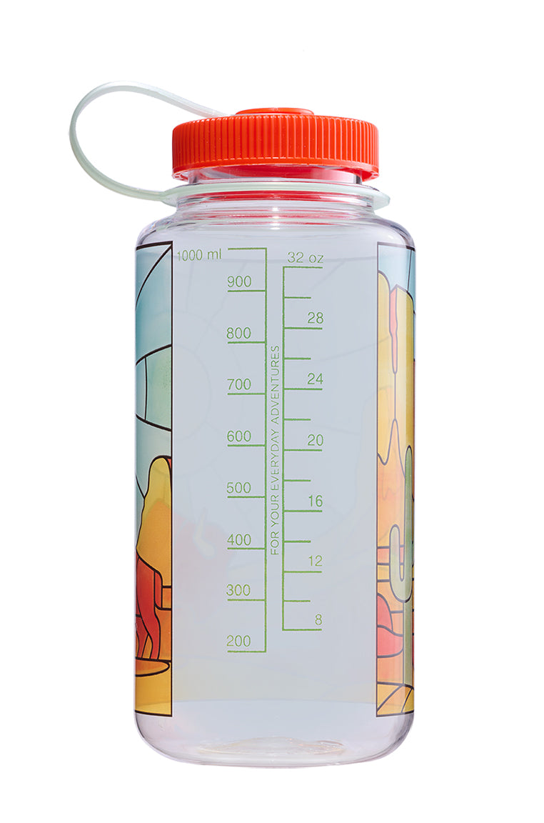 32oz Wide Mouth Stained Glass Print Bottles