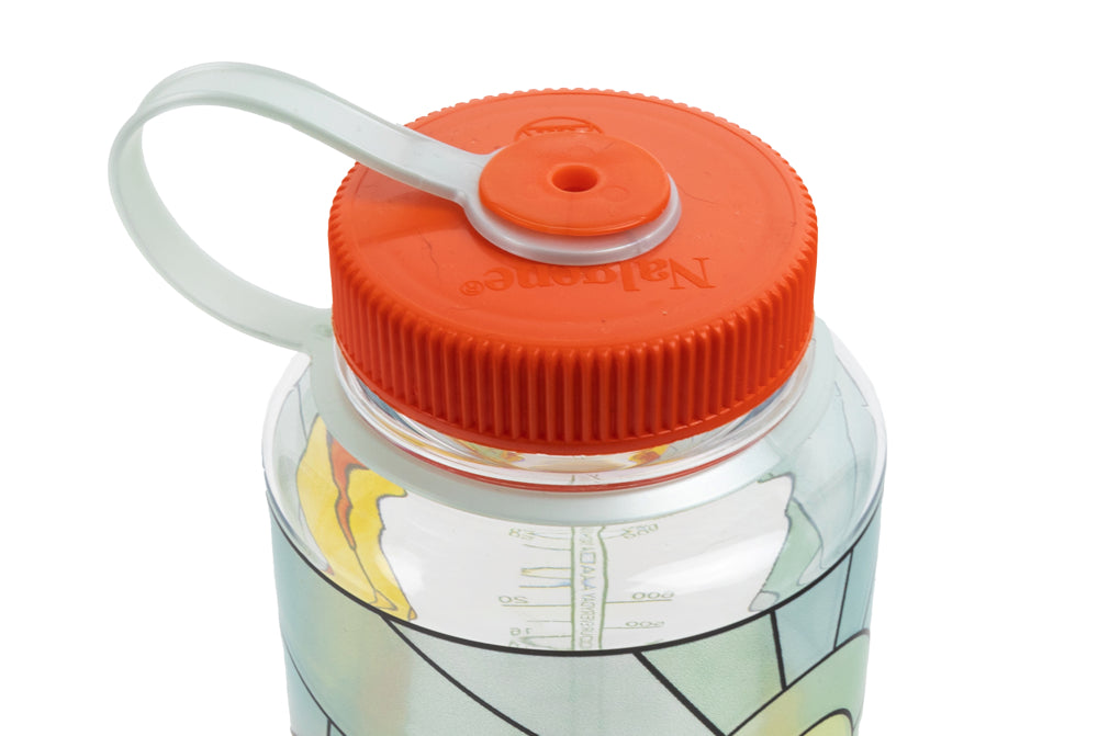 32oz Wide Mouth Stained Glass Print Bottles