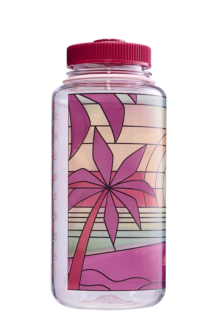 32oz Wide Mouth Stained Glass Print Bottles