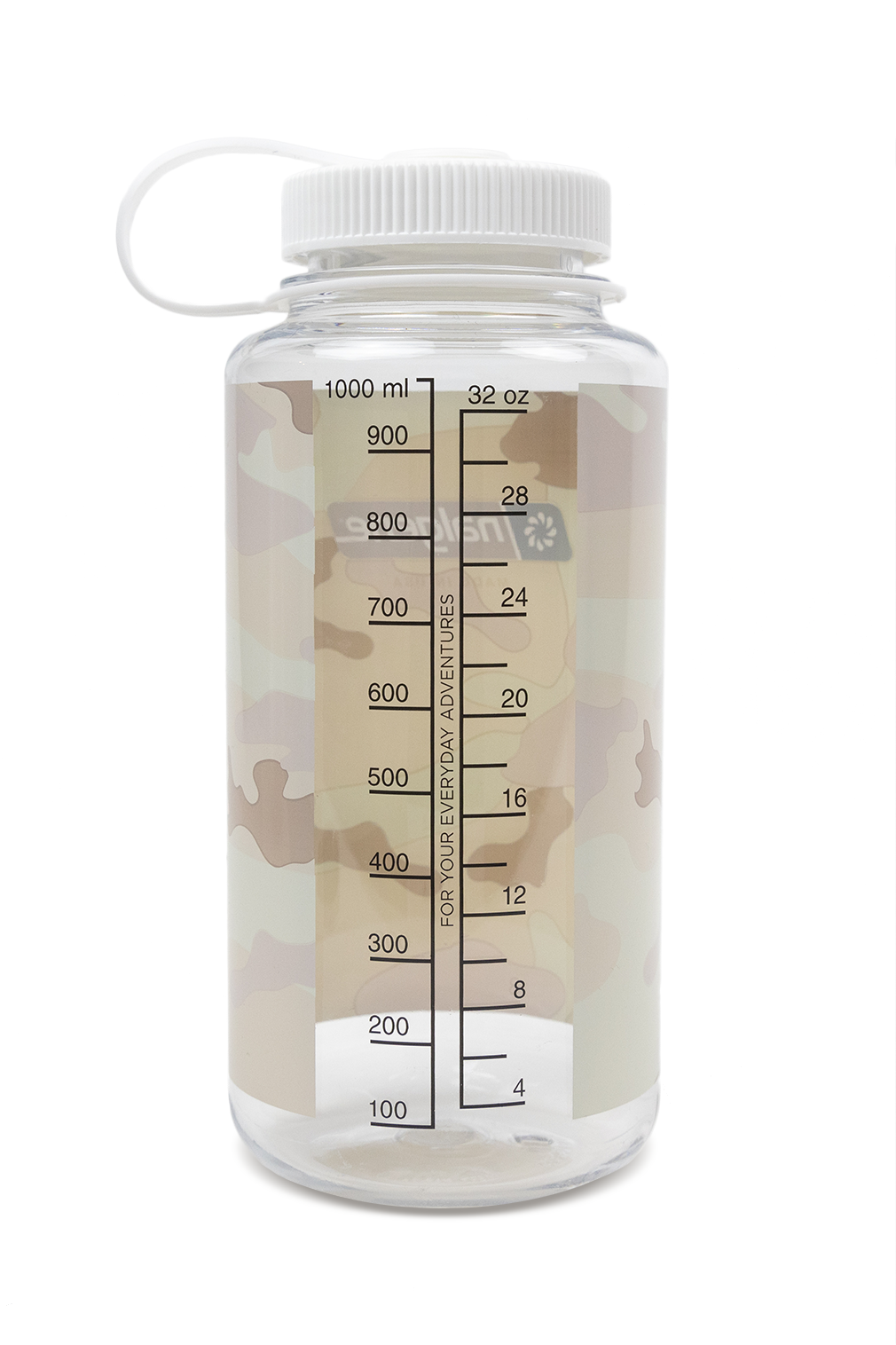 32oz Wide Mouth White Camo Back