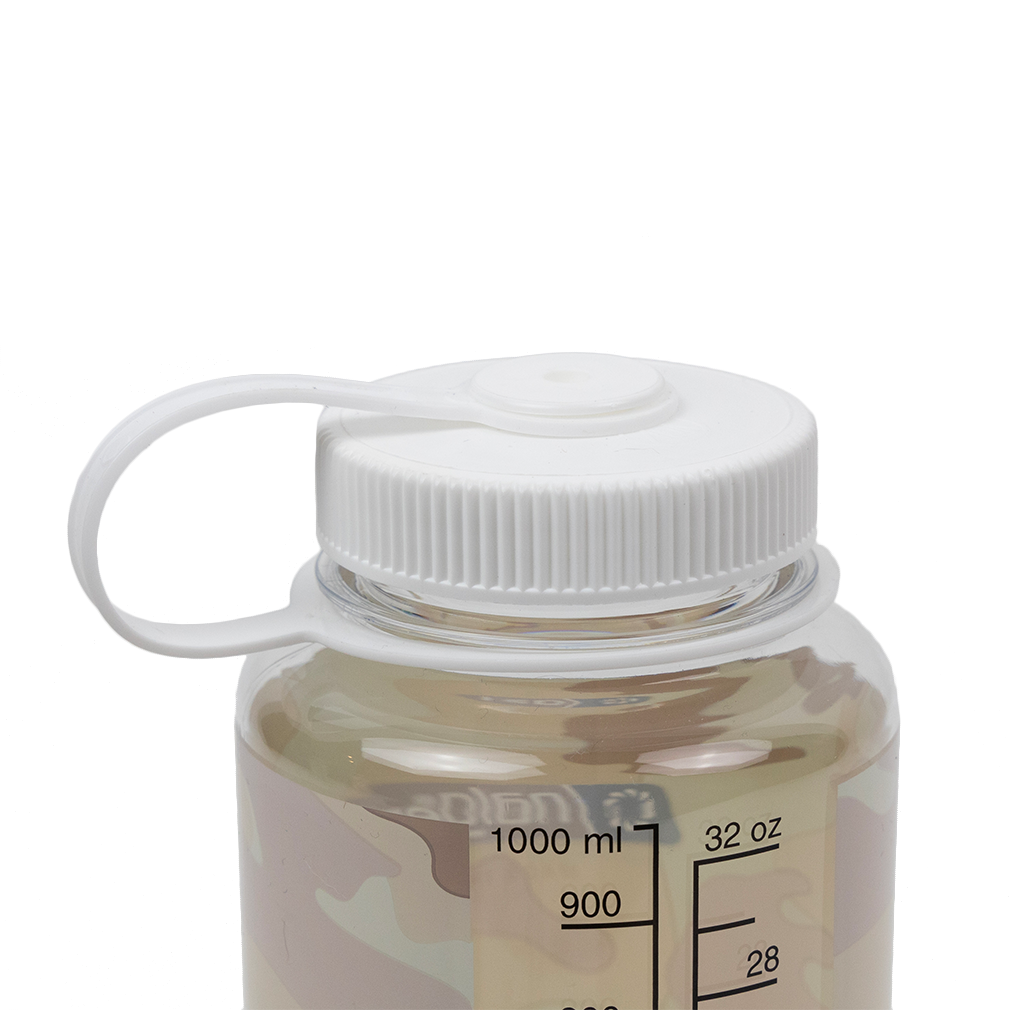 32oz Wide Mouth White Camo Top