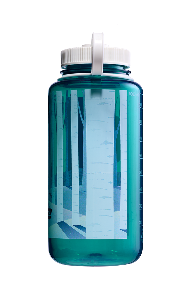 32oz Wide Mouth Negative Landscape Bottles