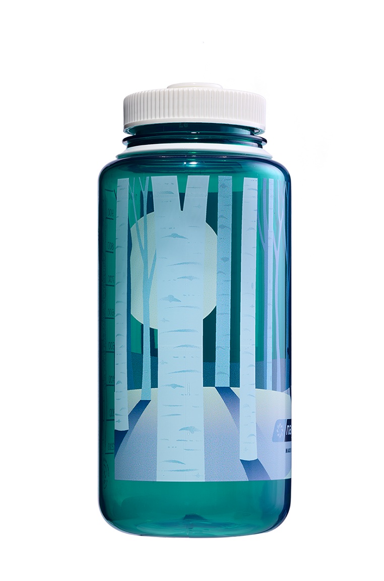 32oz Wide Mouth Negative Landscape Bottles