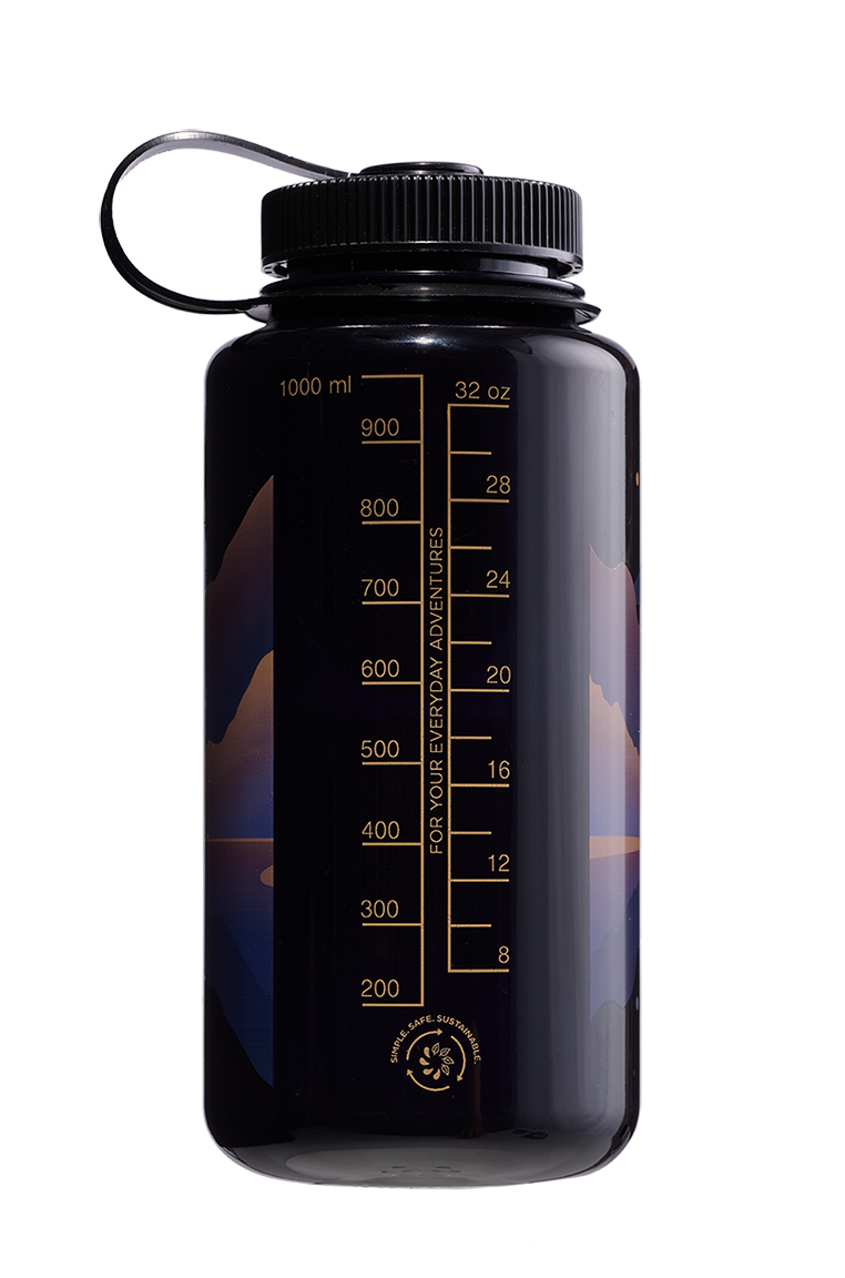 32oz Wide Mouth Negative Landscape Bottles