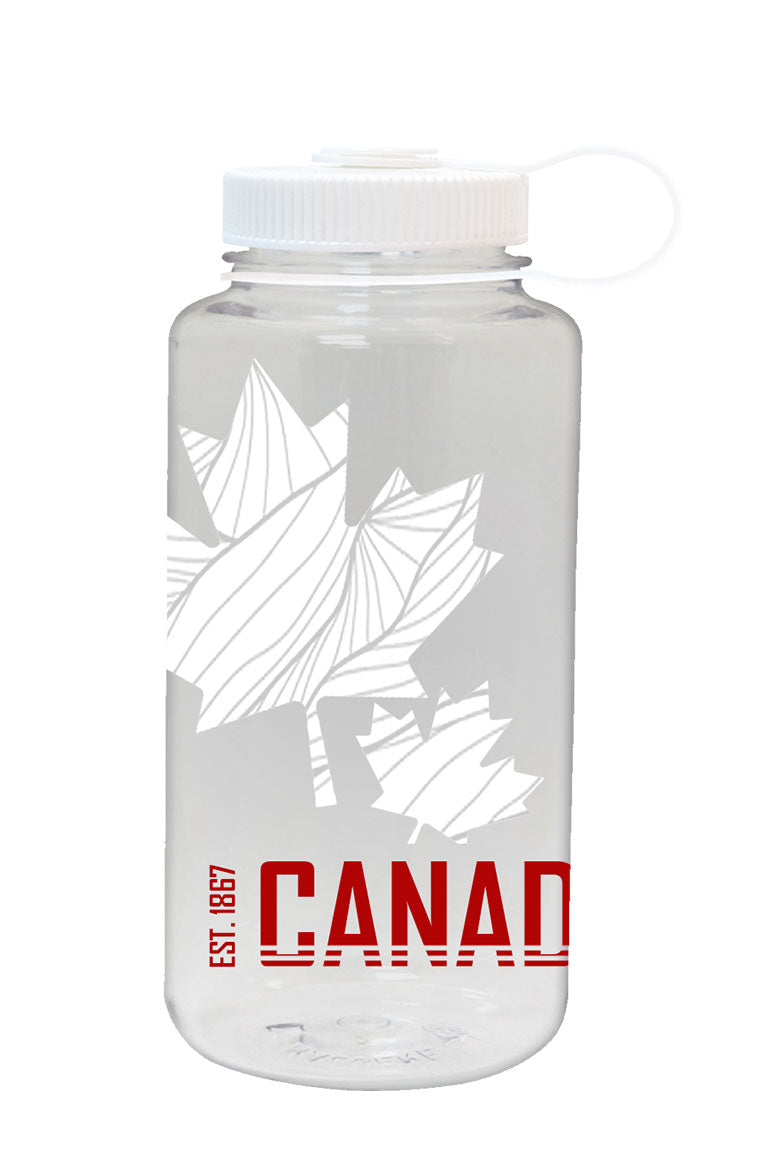 32oz Wide Mouth Canada Print Bottles