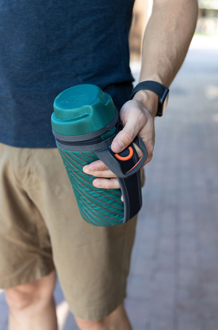 Teal Bottle Sleeve Lifestyle