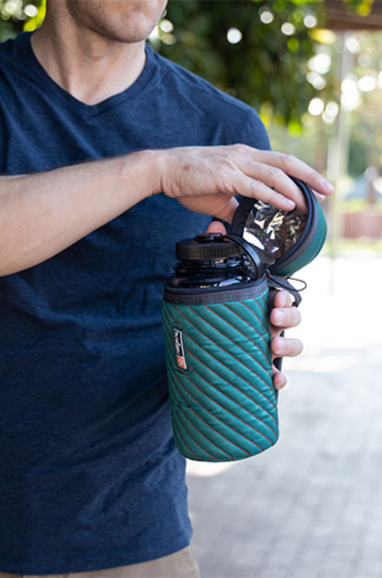 Teal Bottle Sleeve Lifestyle